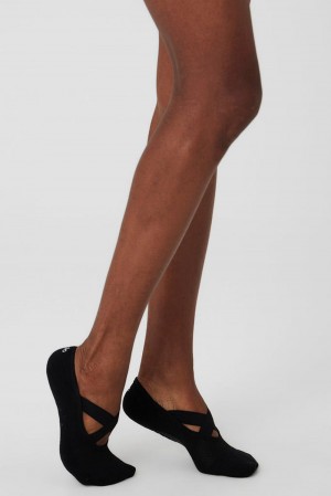 Calcetines Alo Yoga Pivot Barre Barres Mujer Negros | Mexico OBY-415862