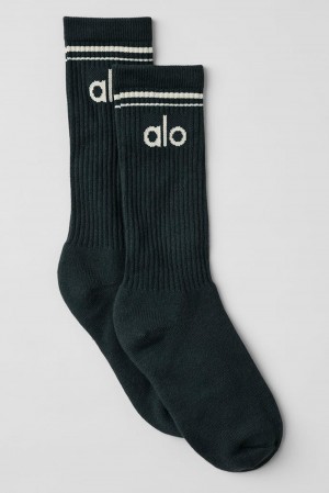 Calcetines Alo Yoga Unisex Throwback Mujer Verdes | Mexico UPQ-824957