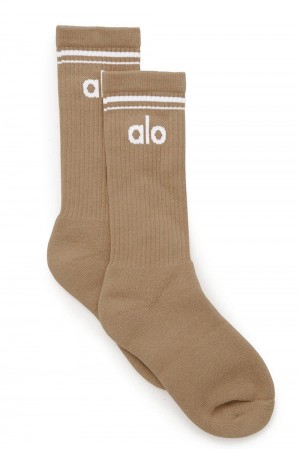 Calcetines Alo Yoga Unisex Throwback Mujer Blancos | Mexico ZVR-503712