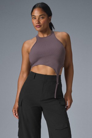 Camiseta De Tirantes Para Correr Alo Yoga Alosoft Ribbed Revelation Mujer Raisinette | Mexico CFS-073651