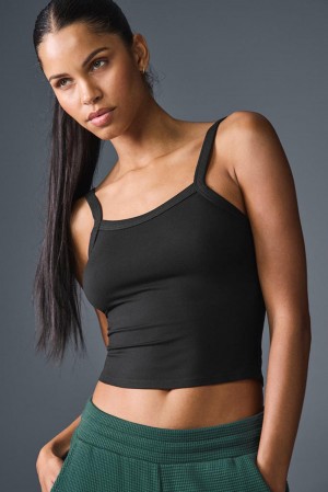 Camiseta De Tirantes Para Correr Alo Yoga Alosoft Sweet Talker Mujer Negros | Mexico XJU-873241