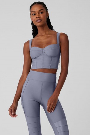 Camiseta De Tirantes Para Correr Alo Yoga Airlift Winter Warm Cropped Supermoto Mujer Fog | Mexico QYE-643902