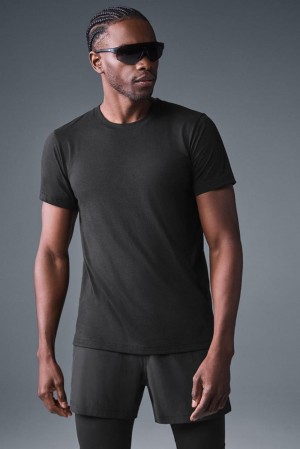 Camisetas Para Correr Alo Yoga Triumph Hombre Negros | Mexico PES-962083