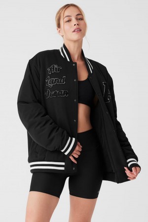 Chamarras Alo Yoga G.O.A.T Mujer Negros | Mexico KWG-716290