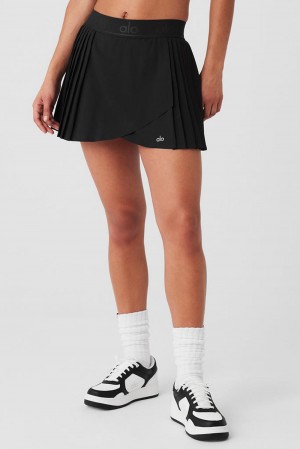 Falda Alo Yoga Aces Tennis Mujer Negros | Mexico BWL-172963