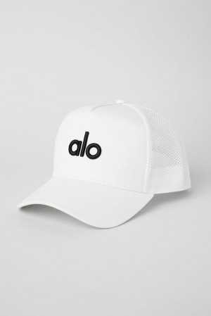 Gorras De Camionero Alo Yoga District Hombre Blancos Negros | Mexico XWB-741926