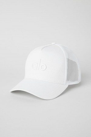 Gorras De Camionero Alo Yoga District Hombre Blancos Blancos | Mexico ZJS-581243