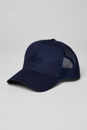 Gorras De Camionero Alo Yoga District Hombre Azul Marino | Mexico PYS-426501