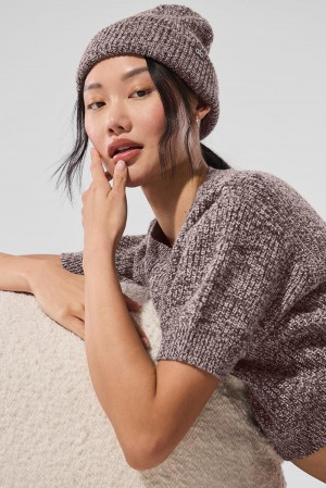 Gorro Alo Yoga Marl Mujer Mushroom Marl | Mexico JXG-469058
