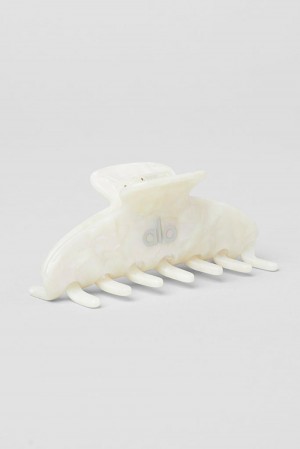 Hair Claw Alo Yoga 90's Claw Clip Mujer Blancos | Mexico EGT-579240