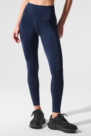Leggins Alo Yoga 7/8 High-Waist Airlift Mujer Azul Marino | Mexico WZR-481673