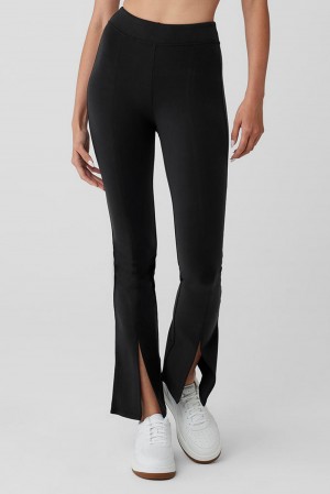 Leggins Alo Yoga Airbrush 7/8 High Waist Flutter Mujer Negros | Mexico BHG-860734