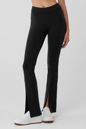 Leggins Alo Yoga Airbrush High-Waist Flutter Mujer Negros | Mexico MPX-986027