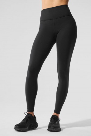 Leggins Alo Yoga Airbrush Winter Warm High-Waist Nocturne Mujer Negros | Mexico CBF-591436