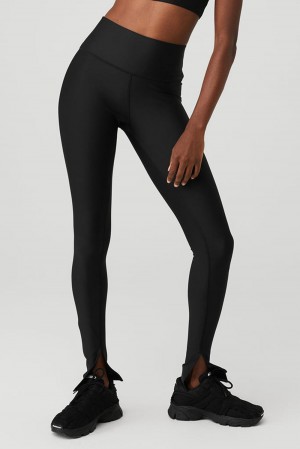 Leggins Alo Yoga Airlift High-Waist Elongated Mujer Negros | Mexico QOC-435608
