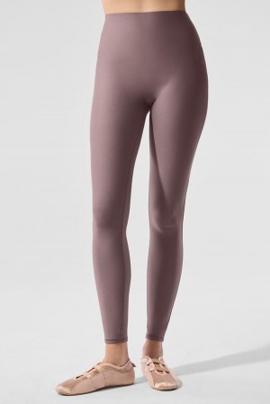Leggins Alo Yoga Airlift High-Waist Sleek Mujer Mushroom | Mexico RHY-534671