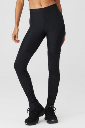 Leggins Alo Yoga Airlift High-Waist Street Goddess Mujer Negros | Mexico YTF-354208