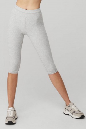 Leggins Alo Yoga Alosoft High-Waist Iconic 90'sri Mujer Grises | Mexico KFO-302157