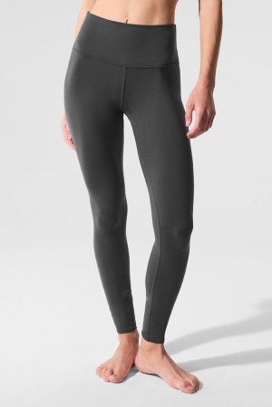 Leggins Alo Yoga High-Waist Airbrush Bottoms Mujer Anthracite | Mexico WOL-142083