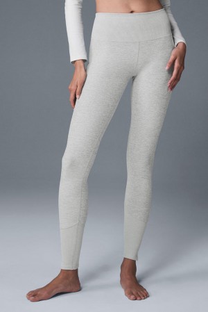 Leggins Alo Yoga High-Waist Alosoft Lounge Mujer Grises | Mexico AWH-409713
