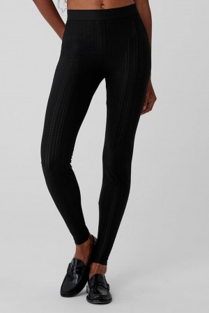 Leggins Alo Yoga High-Waist Euphoria Mujer Negros | Mexico ZFL-781452