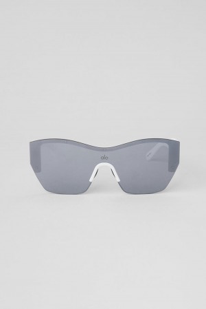 Lentes de Sol Alo Yoga Stunner Hombre Blancos | Mexico OPU-578921