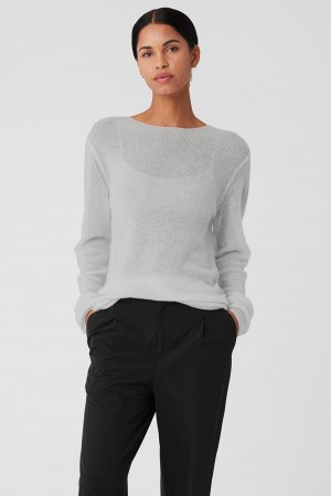 Manga Larga Alo Yoga Cashmere Reform Mujer Grises | Mexico HEK-094285