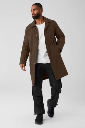 Overcoats Alo Yoga Signature Hombre Espresso | Mexico GHC-567342