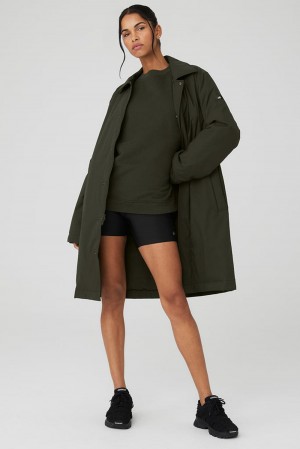 Overcoats Alo Yoga Signature Mujer Verdes | Mexico OTL-957386