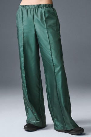Pantalon Alo Yoga Afterglow Wide Leg Track Mujer Winter Ivy | Mexico ZSD-179538