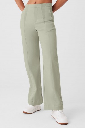 Pantalon Alo Yoga High-Waist On Point Moto Mujer Limestone | Mexico UKY-015892