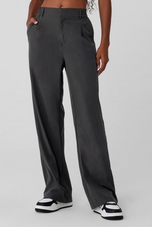 Pantalon Alo Yoga High-Waist Pursuit Mujer Anthracite | Mexico UDI-902481