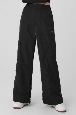Pantalon Alo Yoga High-Waist Ski-Moto Mujer Negros | Mexico BDY-290581