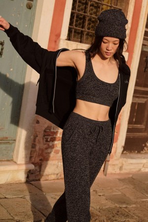 Pantalon Alo Yoga Marl Sweater Mujer Negros | Mexico NGB-497160