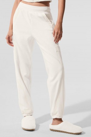 Pantalon Alo Yoga Polar Fleece Wintry Mix Mujer Ivory | Mexico CFJ-053792