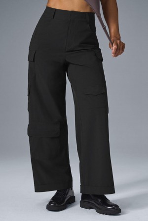 Pantalon Alo Yoga Workwear Cargo Mujer Negros | Mexico YJI-532094