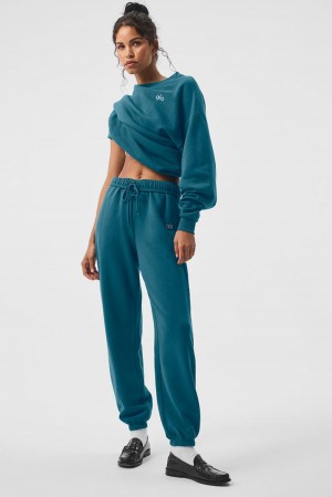 Pantalon Deportivo Alo Yoga Accolade Mujer Oceanic Teal | Mexico FJB-407125