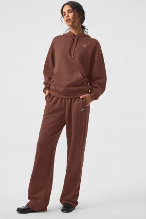 Pantalon Deportivo Alo Yoga Accolade Straight Leg Mujer Chestnut | Mexico YZO-452196