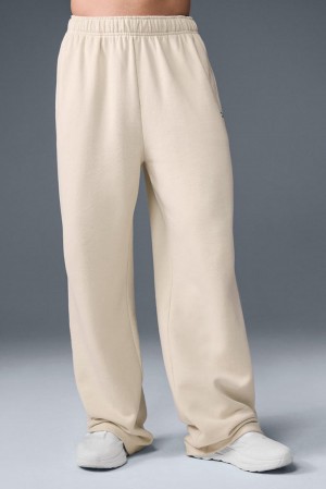 Pantalon Deportivo Alo Yoga Accolade Straight Leg Hombre Oat Milk | Mexico DPW-460935