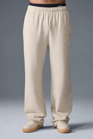 Pantalon Deportivo Alo Yoga Accolade Straight Leg Hombre Oatmeal Heather | Mexico XJB-275916