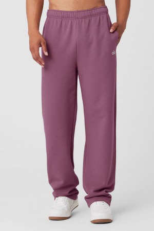 Pantalon Deportivo Alo Yoga Accolade Straight Leg Hombre Soft Mulberry | Mexico IKC-725813