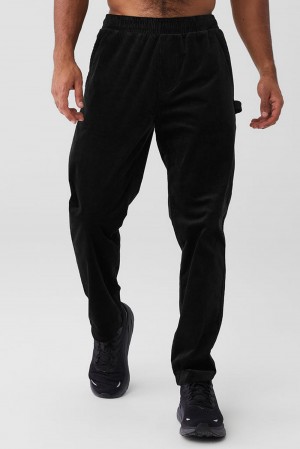 Pantalon Deportivo Alo Yoga Corduroy District Hombre Negros | Mexico UDX-943817