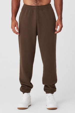 Pantalon Deportivo Alo Yoga Cuffed Renown Heavy Weight Hombre Espresso | Mexico WZO-108493