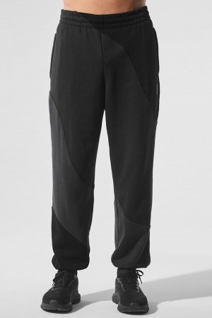 Pantalon Deportivo Alo Yoga Make Waves Hombre Negros | Mexico WPY-403985