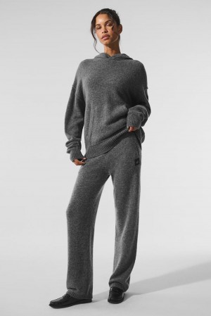 Pantalon Deportivo Alo Yoga New Class Cashmere Mujer Plateadas Grises | Mexico IUL-542679
