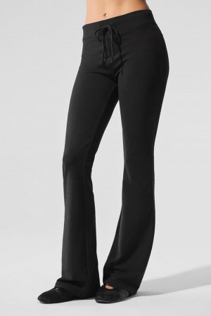 Pantalon Deportivo Alo Yoga Sway Bootcut Mujer Negros | Mexico EPI-297431