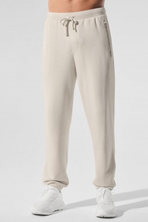Pantalon Deportivo Alo Yoga Triumph Restore Hombre Bone | Mexico EHN-649157