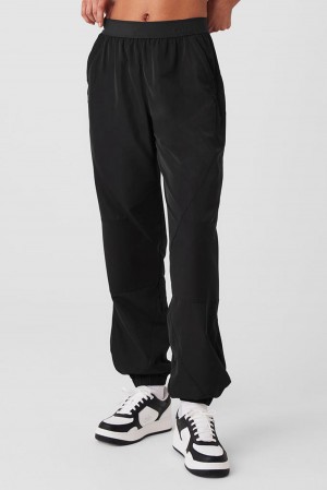 Pantalon Jogger Alo Yoga Mixed Media Reinvention Mujer Negros | Mexico OYA-840923