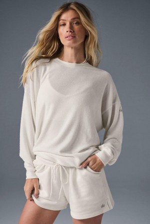 Pullover Alo Yoga Soho Mujer Ivory | Mexico XPR-124678