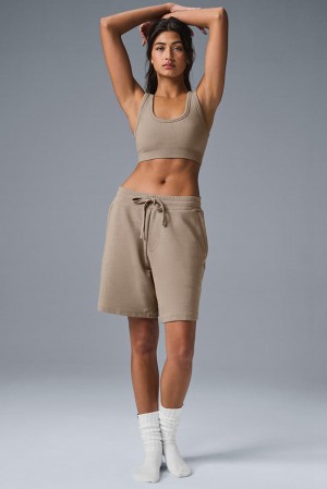 Short Alo Yoga Chill Mujer Gravel | Mexico CDJ-759136